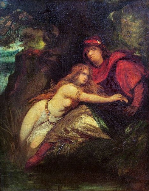 Nymphe und Troubadour by Hans Makart, c.1866